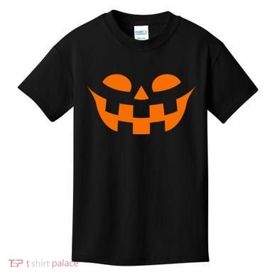 Jack O Lantern Scary Spookey Face Kids T-Shirt