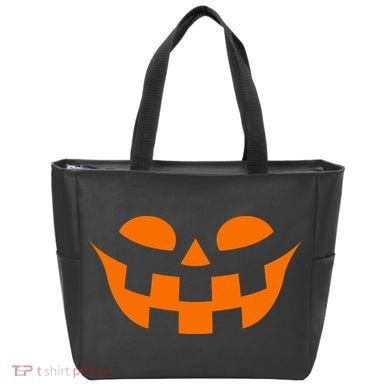 Jack O Lantern Scary Spookey Face Tote Bag