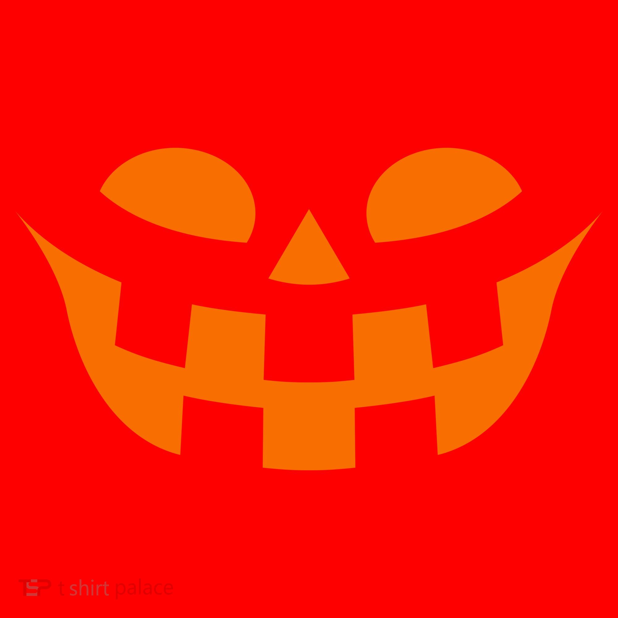 Jack O Lantern Scary Spookey Face Santa Hat