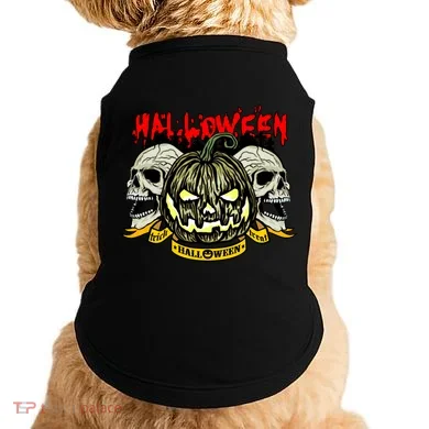 Jack o Lantern Skulls Halloween Doggie Tank