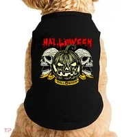 Jack o Lantern Skulls Halloween Doggie Tank thumb 0