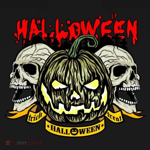 Jack o Lantern Skulls Halloween Doggie Tank