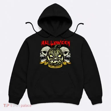 Jack o Lantern Skulls Halloween Hoodie