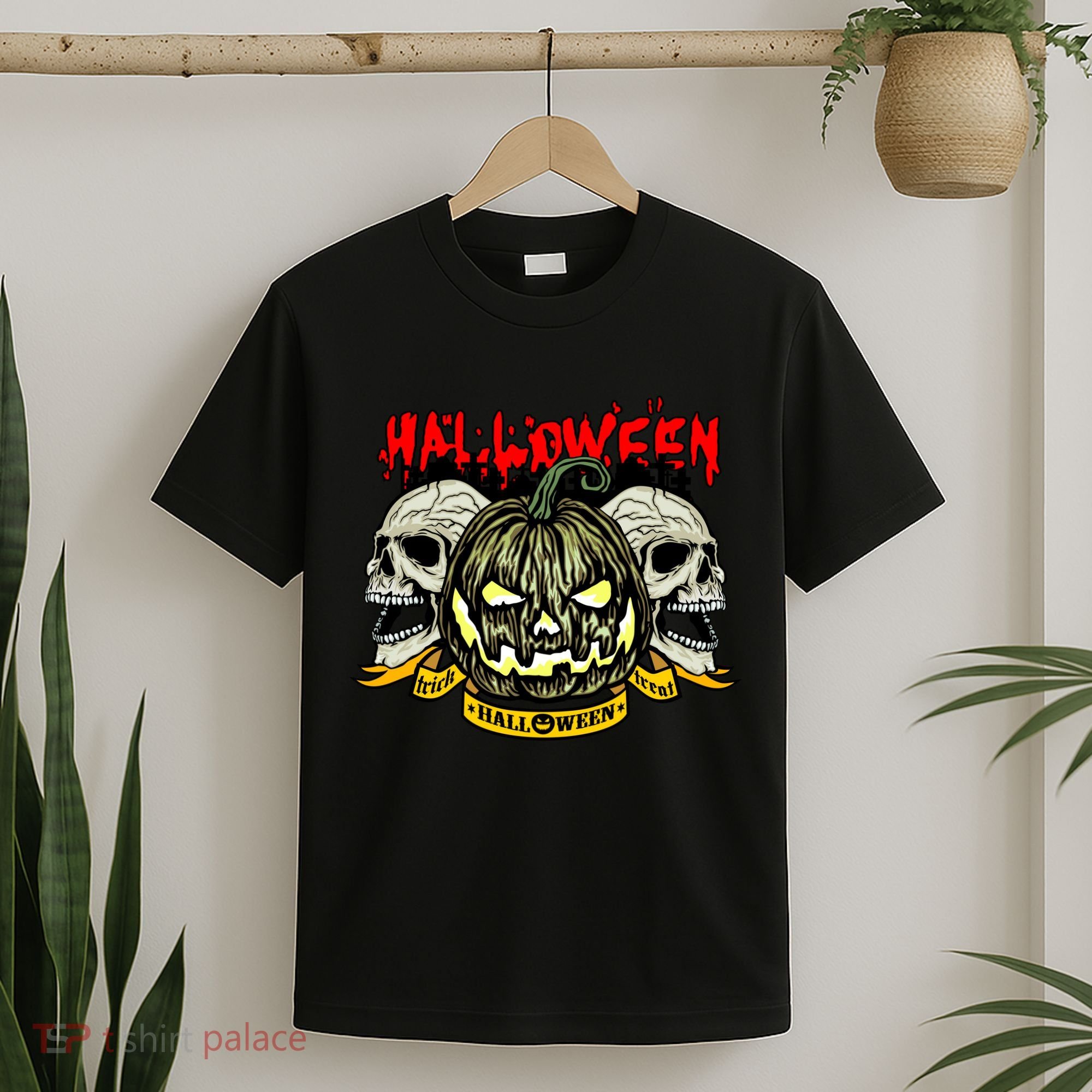 Jack o Lantern Skulls Halloween T-Shirt