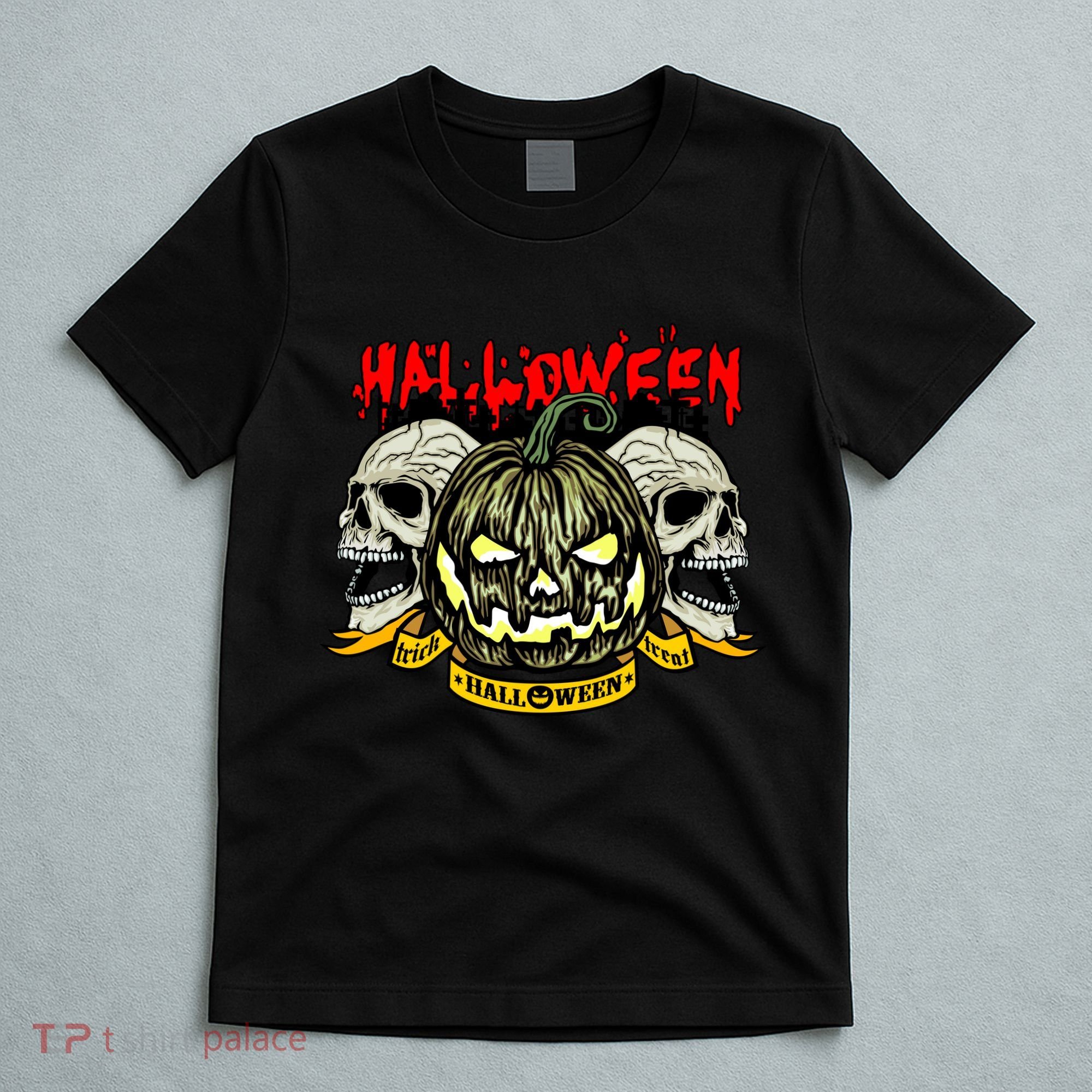 Jack o Lantern Skulls Halloween T-Shirt