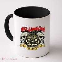 Jack o Lantern Skulls Halloween Coffee Mug thumb 0