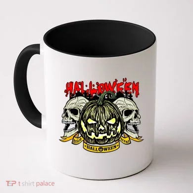 Jack o Lantern Skulls Halloween Coffee Mug