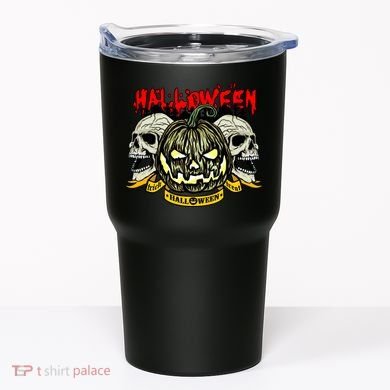 Jack o Lantern Skulls Halloween Tumbler