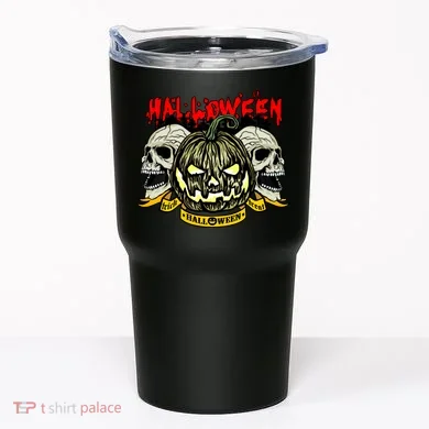 Jack o Lantern Skulls Halloween Tumbler