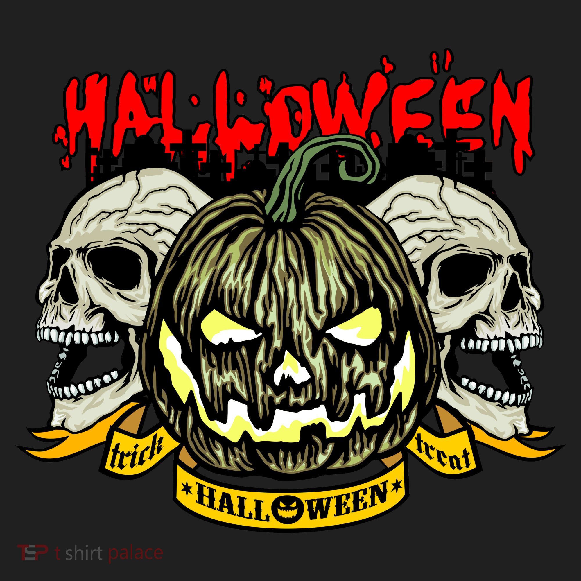 Jack o Lantern Skulls Halloween Hat