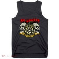 Jack o Lantern Skulls Halloween Tank Top thumb 0