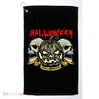 Jack o Lantern Skulls Halloween Golf Towel