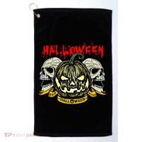 Jack o Lantern Skulls Halloween Golf Towel thumb 0