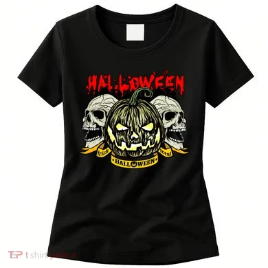 Jack o Lantern Skulls Halloween Women's T-Shirt