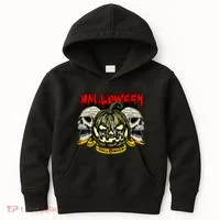 Jack o Lantern Skulls Halloween Kids Hoodie thumb 0