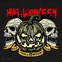 Jack o Lantern Skulls Halloween Kids Hoodie thumb 5