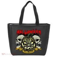 Jack o Lantern Skulls Halloween Tote Bag thumb 0