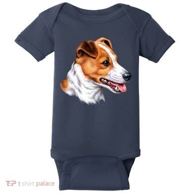 Jack Russell Dog Baby Bodysuit
