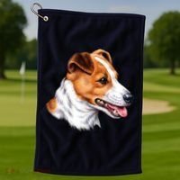 Jack Russell Dog Golf Towel thumb 1