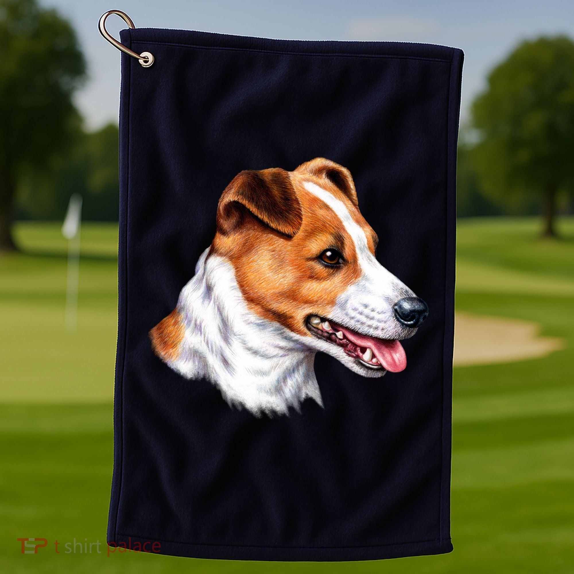 Jack Russell Dog Golf Towel