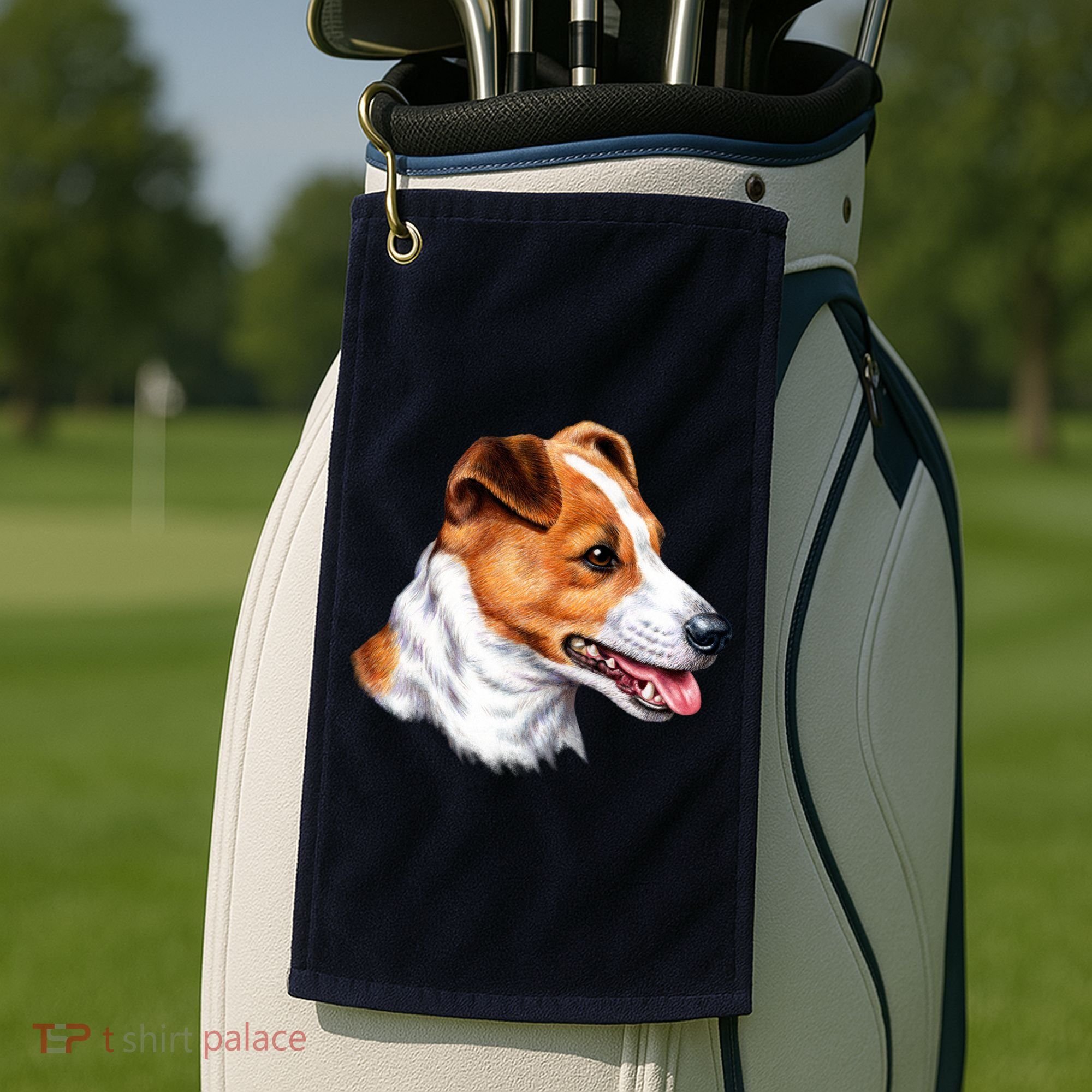 Jack Russell Dog Golf Towel