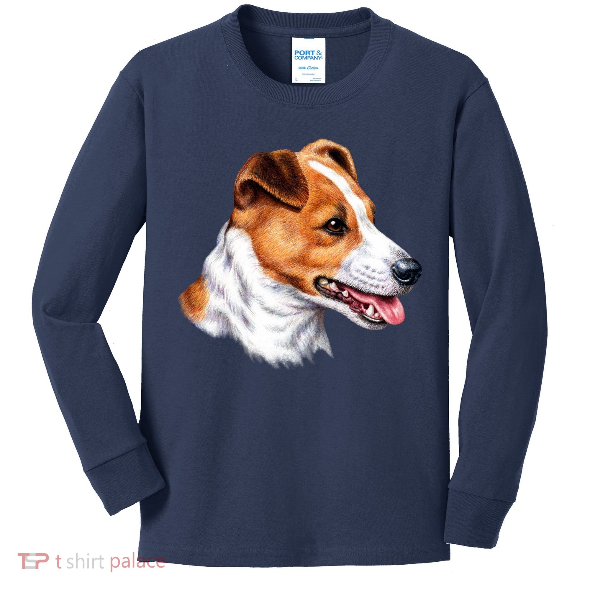 Jack Russell Dog Kids Long Sleeve Shirt