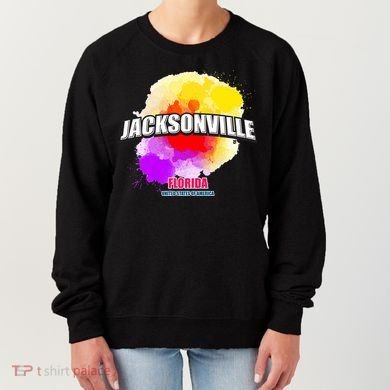 Jacksonville Colorful Retro Logo Women's Sweatshirt