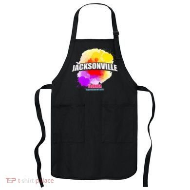 Jacksonville Colorful Retro Logo Apron