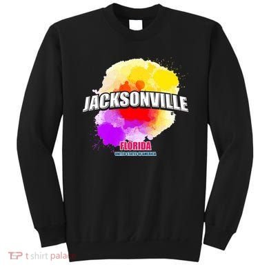Jacksonville Colorful Retro Logo Sweatshirt