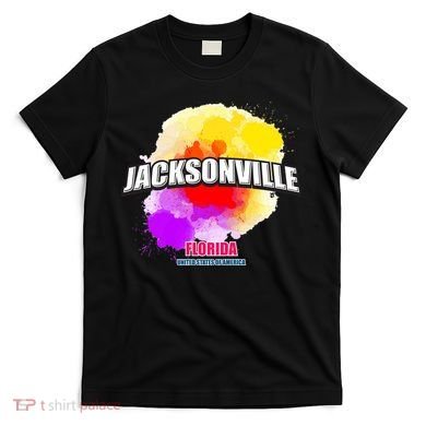 Jacksonville Colorful Retro Logo T-Shirt