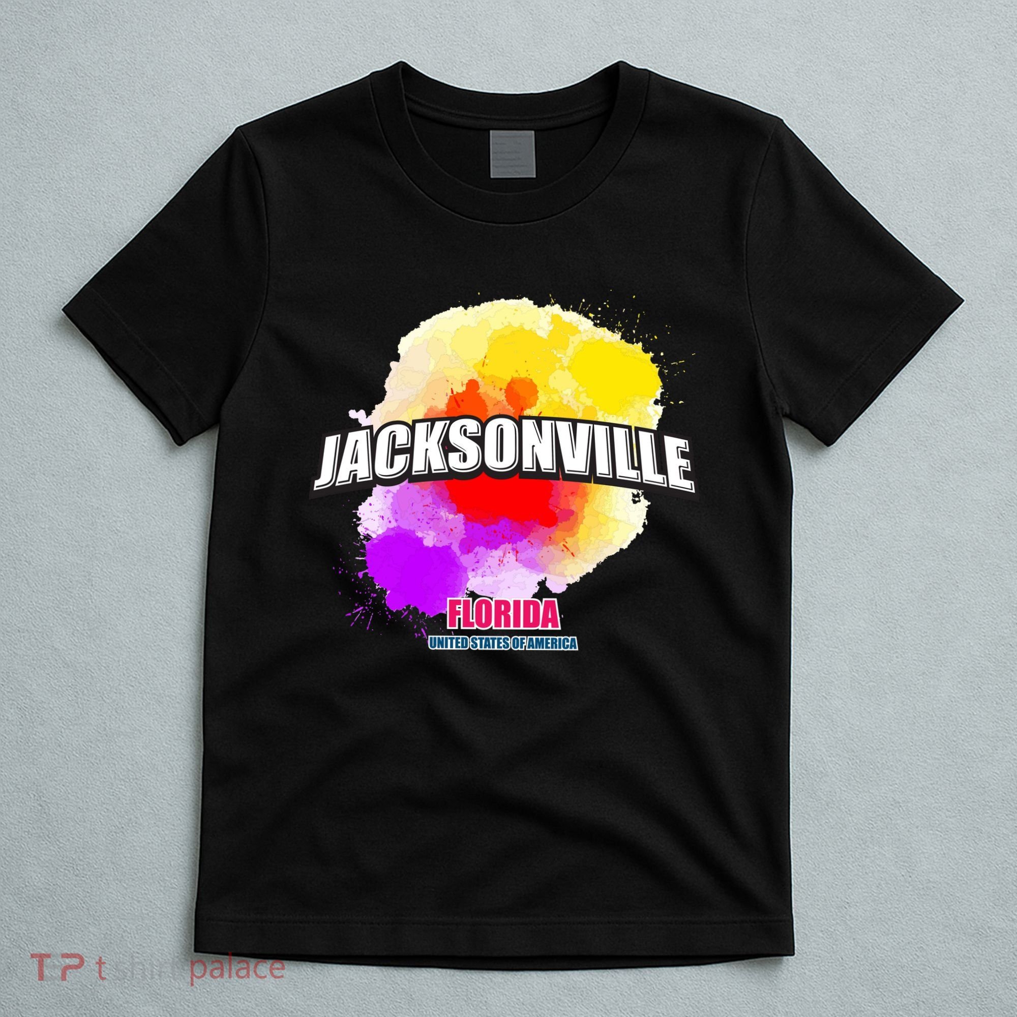 Jacksonville Colorful Retro Logo T-Shirt