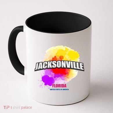 Jacksonville Colorful Retro Logo Coffee Mug