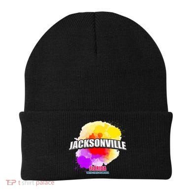 Jacksonville Colorful Retro Logo Beanie