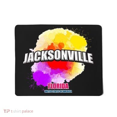 Jacksonville Colorful Retro Logo Mousepad