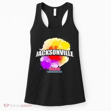 Jacksonville Colorful Retro Logo Women's Tank Top