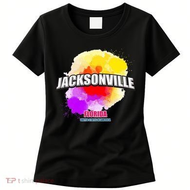 Jacksonville Colorful Retro Logo Women's T-Shirt