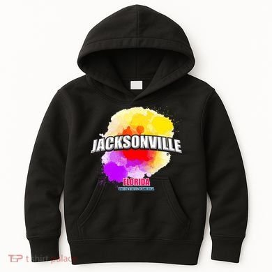Jacksonville Colorful Retro Logo Kids Hoodie