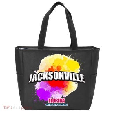 Jacksonville Colorful Retro Logo Tote Bag