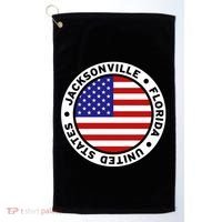 Jacksonville Florida USA Golf Towel thumb 0