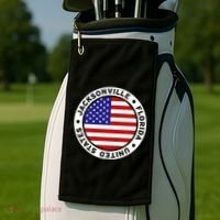 Jacksonville Florida USA Golf Towel thumb 2