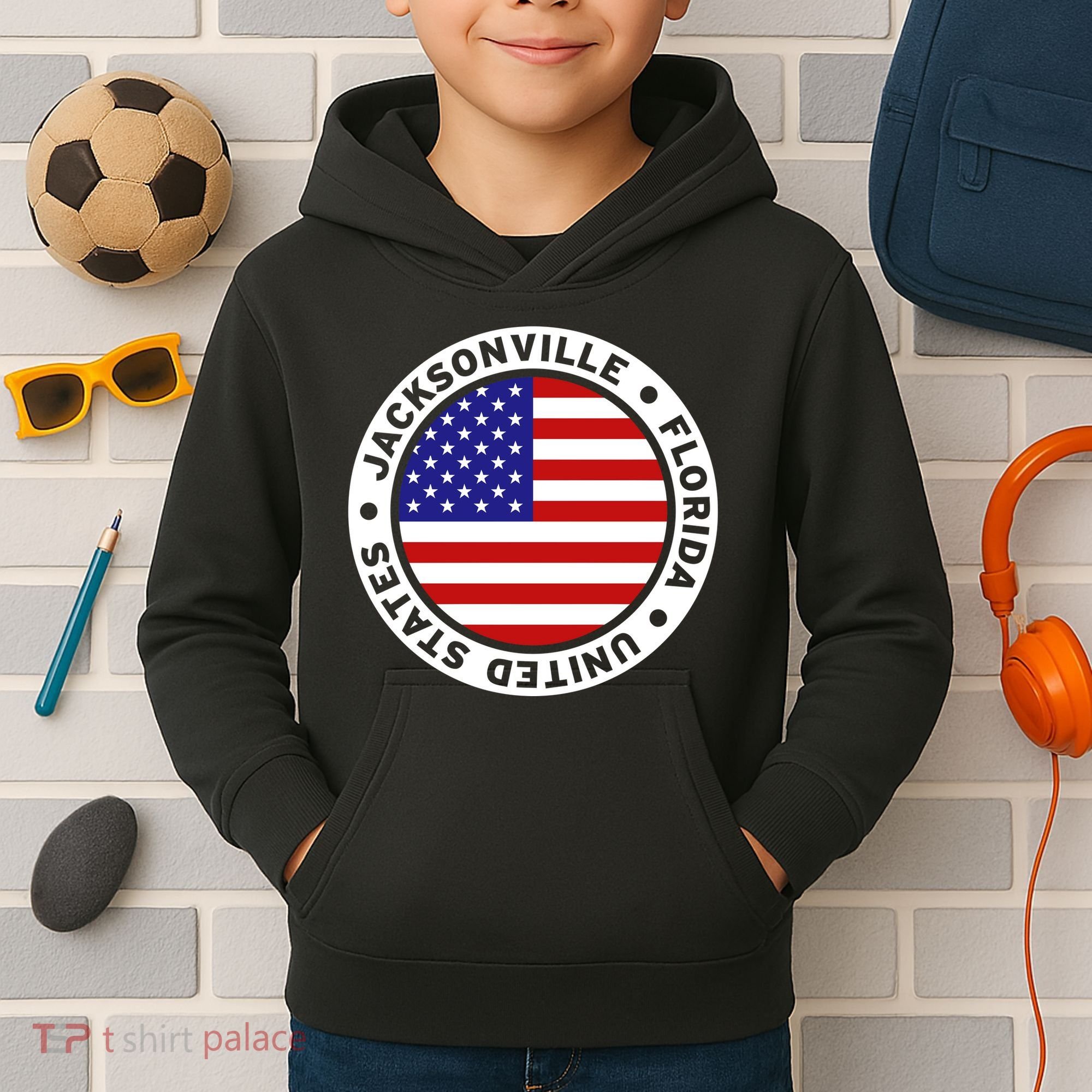 Jacksonville Florida USA Kids Hoodie