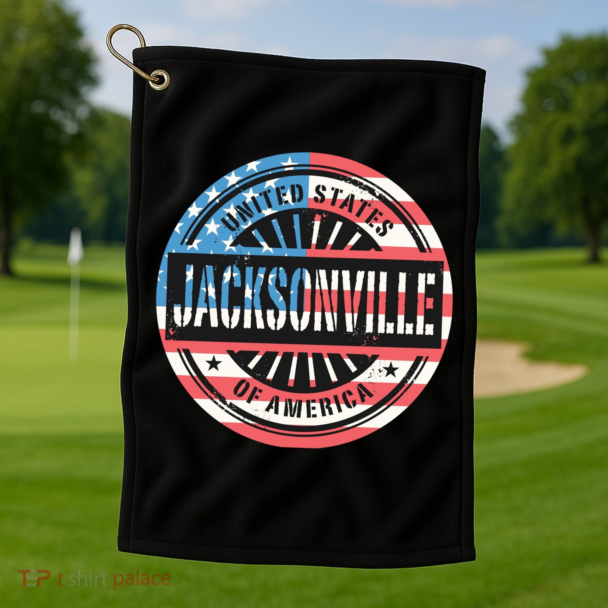 Jacksonville USA Golf Towel