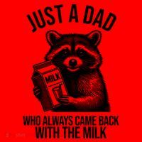 Just A Dad Who Always Came Back With The Milk Funny Santa Hat thumb 1