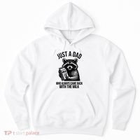 Just A Dad Who Always Came Back With The Milk Funny Hoodie thumb 0