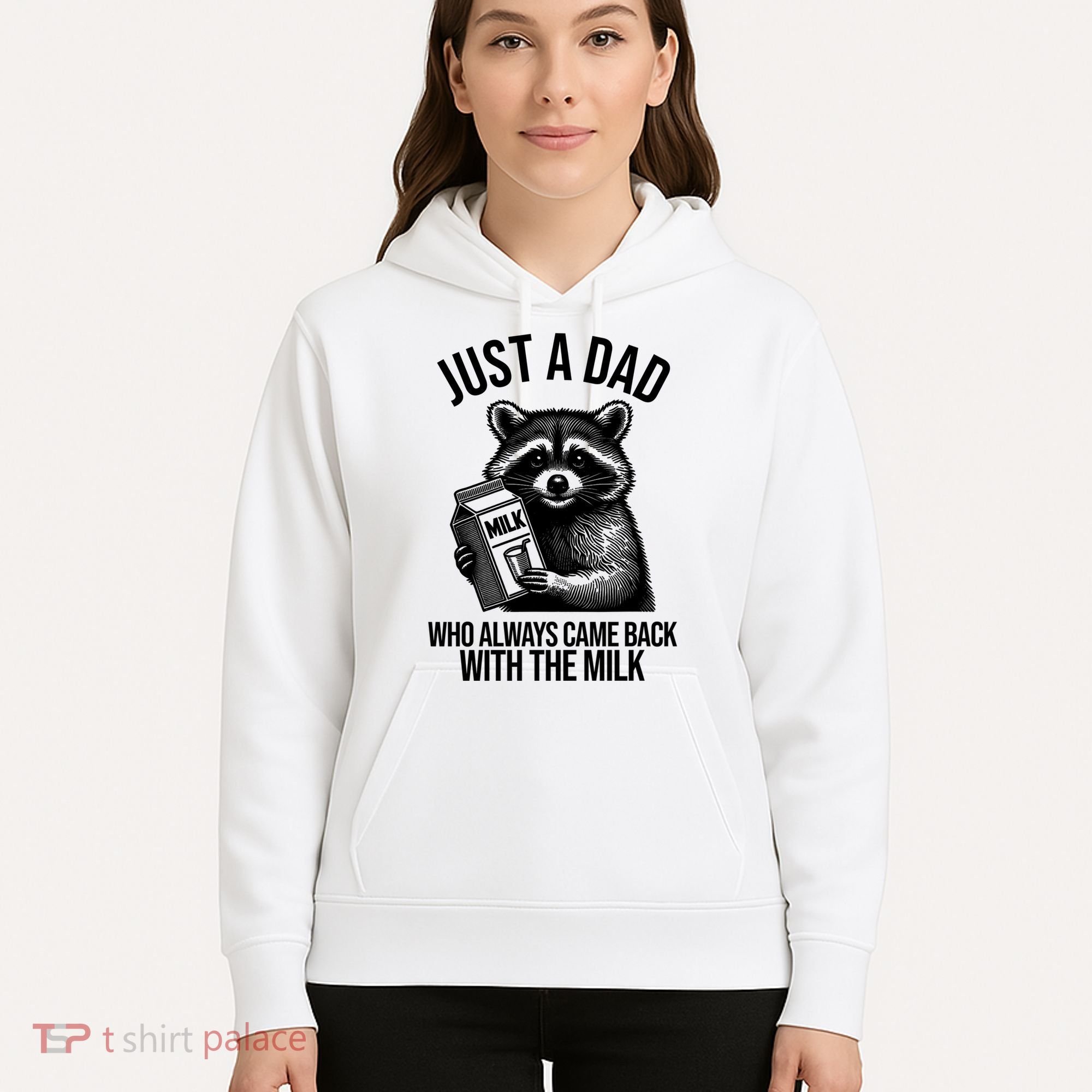 Just A Dad Who Always Came Back With The Milk Funny Hoodie