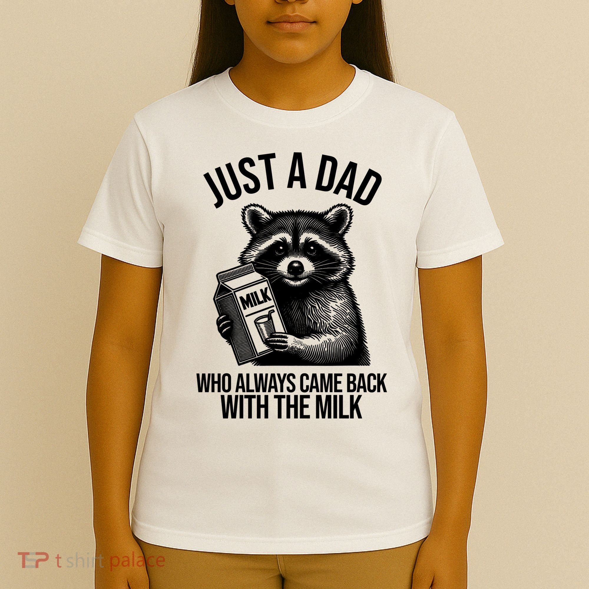 Just A Dad Who Always Came Back With The Milk Funny T-Shirt