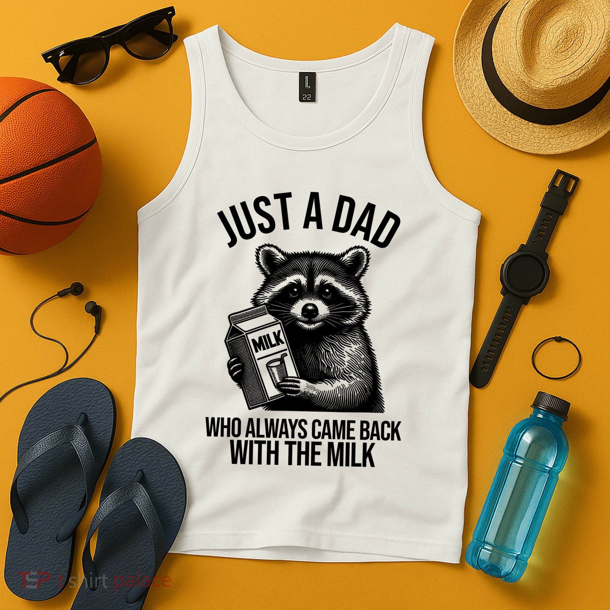 Just A Dad Who Always Came Back With The Milk Funny Tank Top