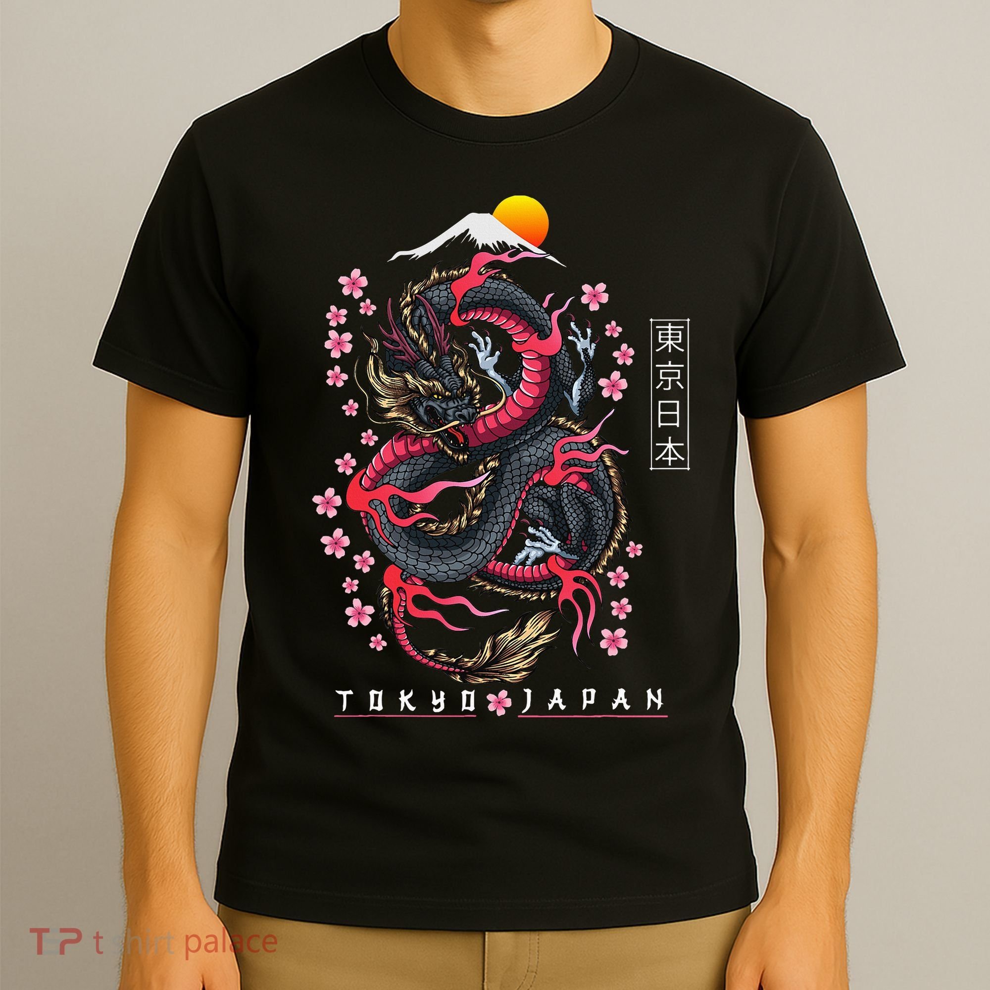 Japanese Aesthetic Dragon Tokyo Japan T-Shirt