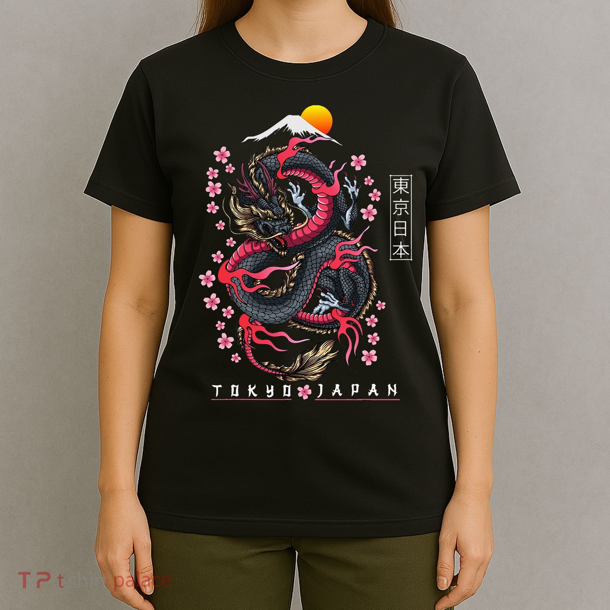 Japanese Aesthetic Dragon Tokyo Japan T-Shirt