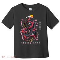 Japanese Aesthetic Dragon Tokyo Japan Toddler T-Shirt thumb 0